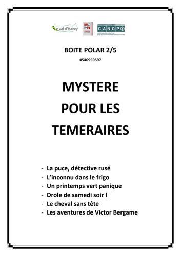Boite polar 02 : Mystère pour les téméraires