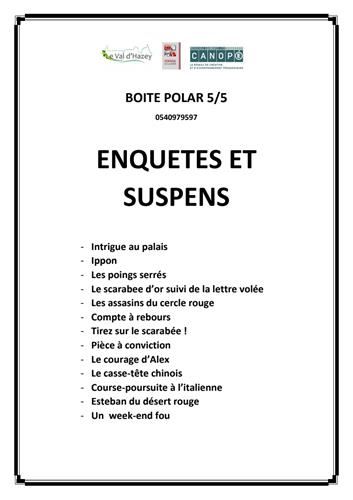 Boite polar 05 : Enquêtes et suspens