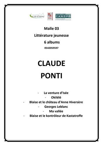 Malle littérature jeunesse 03 : Claude Ponti