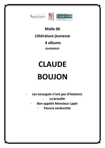 Malle littérature jeunesse 06 : Claude Boujon