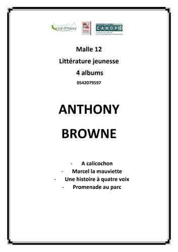Malle littérature jeunesse 12 : Anthony browne