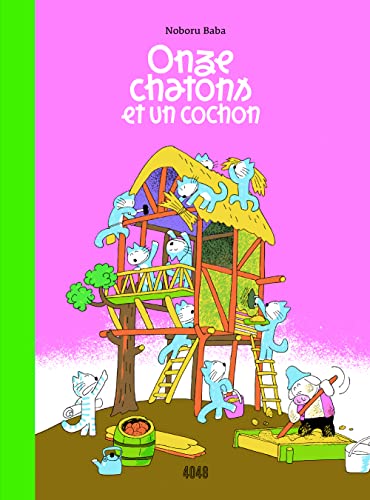 Onze chatons et un cochon