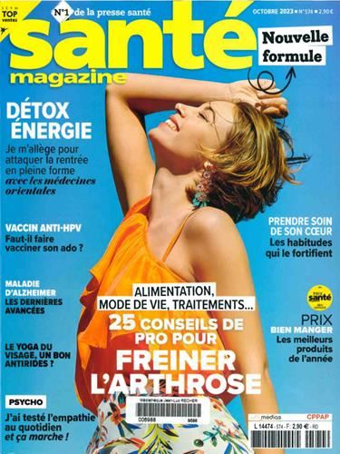 Santé magazine N° 574 Octobre 2023